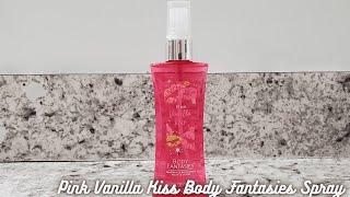 In Hand Review of BODY FANTASIES Fragrance Body Spray, Pink Vanilla Kiss