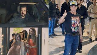 Salman Khan, Sohail Khan & Family Spotted at Arbaaz Khan's Bandra Home