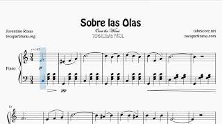 Sobre las Olas Easy Sheet Music for Piano C Easy Tone