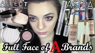 Full Face of 'A' Makeup Brands Part 2 (Astra Makeup, Affect Cosmetics, etc)