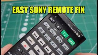 Fix your Sony Remote - Buttons Not Working - Easy!  Don't Waste $$$ on New!