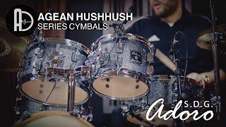 Sounds like QUESTLOVE: PUNCHY Adoro Sweet 16 drums & Agean HushHush cymbals