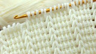 Amazing * Super Easy Tunisian Crochet Baby Blanket For Beginners online Tutorial * #Tunisian