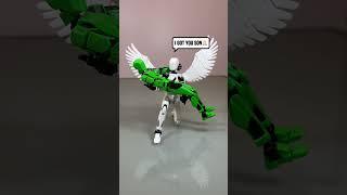 He is not a real angel #actionfigures #dummy #lego #stikbot #t13 #pose #figure #customfigure #toy