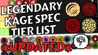 *UPDATED* Kage Spec Tier List | Shindo Life