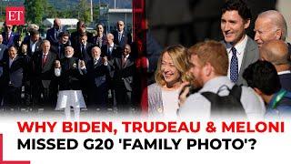 US Prez Biden, Italian PM Meloni & Canada's Trudeau skip G20 family portrait: Know why