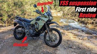 YSS KLR 650 suspension upgrade | First ride review | Fork upgrade kit and MZ456 shock