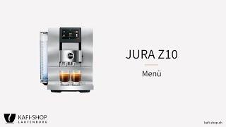 JURA Z10 Kaffeevollautomat Menü