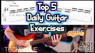 Top 5 Daily Guitar Exercises by Andy Hillier