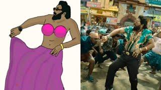 Pushpa 2 _ Allu Arjun _ Hindi  _ Funny _ video songs _ Memes _  Drawing 