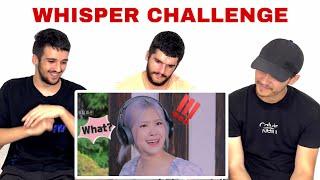 FNF Reacts to BLACKPINK Whisper Challenge