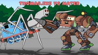 Thomas EXE VS McQueen & Mater #soloanimation