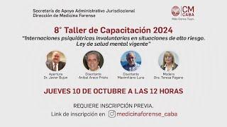 8º Taller de Capacitación 2024. Dirección de Medicina Forense.