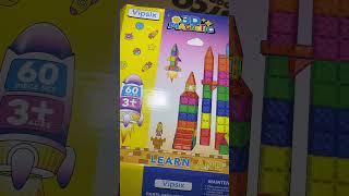 Magnetic Tiles: Must-Have Toddler Toys! #toddlertoys #magnetictiles
