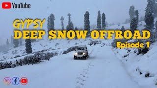 Snowfall in kashmir | Deep Snow offroad