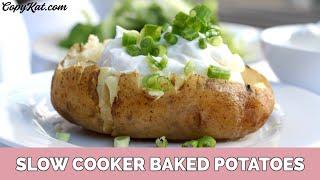 How to Make Baked Potatoes In your Slow Cooker