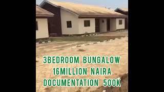 LORD'S TREASURE ESTATE. ITAMAGA IKORODU LAGOS. 20 units of Semi-Detached 3Bedroom Bungalows. 16M.