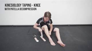 Kinesology Tape Knee Decompression - Relieve Patellofemoral Pain & Stabilise Knee