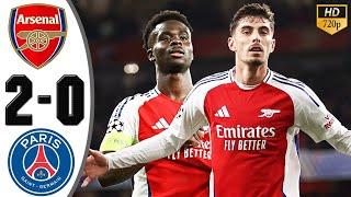 Arsenal vs PSG 2 0 Highlights & All Goals 2024 HD