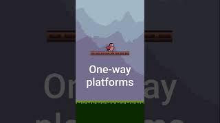 How passable (one-way) platforms work in game development!