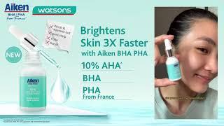 #AikenBHAPHA Brightens Skin 3X Faster with Aiken BHA PHA