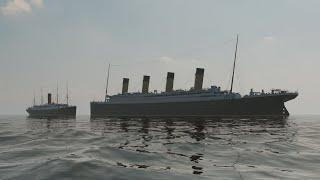 RMS Titanic Meets RMS Carpathia