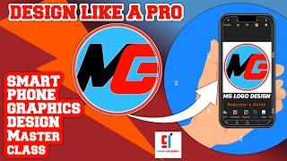 Letters MG Logo Design on Pixellab Mobile app | PixelLab Smartphone Graphics Design Tutorials Class