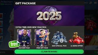 WOW!! NEW YEAR EVENT FC MOBILE 25| FREE GIFT & EXTRA TIME 2025 NEW YEAR PICK FC MOBILE!