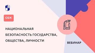 Национальная безопасность государства, общества, личности