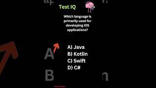 Which language is primarily used for developing iOS applications