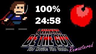 I Wanna Be the Guy Remastered 100% Speedrun 24:58 [WR]