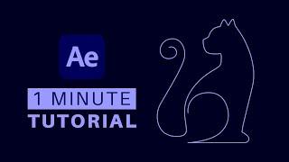 Animate a single line drawing from Illustrator in After Effects - EASY!