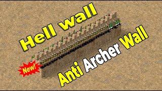 Hell Wall Toughest Defence (Trick) Stronghold Crusader | Anti Archer Wall Of Hell