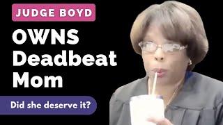 Judge Boyd OWNS Deadbeat Karen Mom - Karens in Court