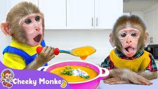 Baby Care Song  Cheeky Monkey Taking Care of Baby | Cheeky Monkey - Nursery Rhymes & Kids Songs