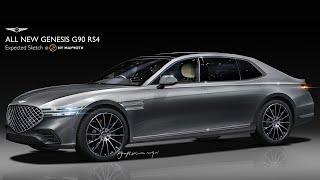 제네시스 G90 풀체인지 극한 예상도-정측면 이렇게 나옵니다! 2022 All New GENESIS G90 RS4 #뉴욕맘모스 #Genesis_G90