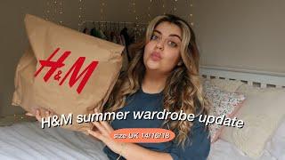 H&M SUMMER WARDROBE UPDATE  summer clothing haul size uk 14/16/18 | styledby.chloe
