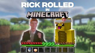 Minecraft, but i get RICK ROLLED #shorts