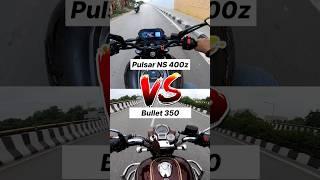 Pulsar NS 400z vs Bullet 350  Gear Challenge #shorts #bullet350