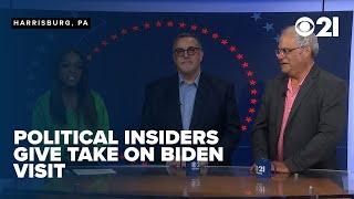 CBS 21's Political Insiders talk Biden's visit to Harrisburg, upcoming election