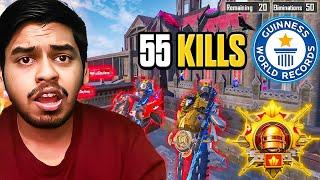 WORLD RECORD 55 KILLS HIGHEST EVER in 1 Match Zenos PUBG BEST Moments in PUBG Mobile