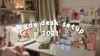 cleaning my desk + how i organize my stationery  // med student’s study desk setup 2021