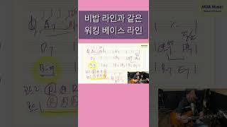 비밥 라인과 비슷한 기타 워킹베이스 (24.05.24. 금요 정기 라이브중에서) #shorts