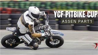 TRICKY CONDITIONS during this YCF PITBIKE RACE - YCF PITBIKE CUP ASSEN