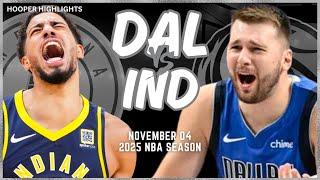 Dallas Mavericks vs Indiana Pacers Full Game Highlights | Nov 4 | 2025 NBA Season