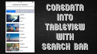 iOS Tutorial SearchBar in TableView - fetch and filter from CoreData in Swift 3 Xcode 8