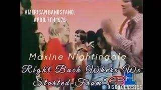 AB  Maxine Nightingale  Right Back Where We Started From April 3 1976 dance clip