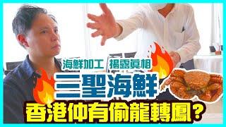 【海鮮真味】香港海鮮 屯門三聖 海鮮加工 自費真人體驗 | 三聖海鮮街實測! 清蒸日本毛蟹豉椒蟶子 豉油王大蝦 豉油醬蒸龍蝦 豉油蘿蔔 廣東名門海鮮酒家 | 吃喝玩樂