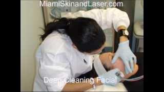 Deep Cleansing facial treatment in Miami South Beach anti-aging dermatology