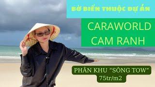 Bãi biển tại dự án CARAWORLD Cam Ranh. Liên hệ 0867.656.100